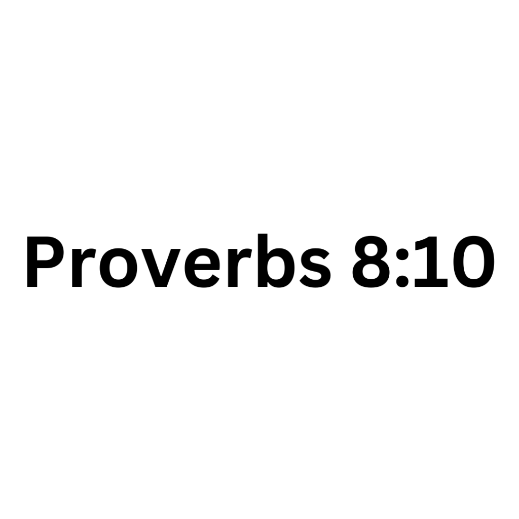 Proverbs 810